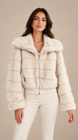 Sable Faux Fur Jacket