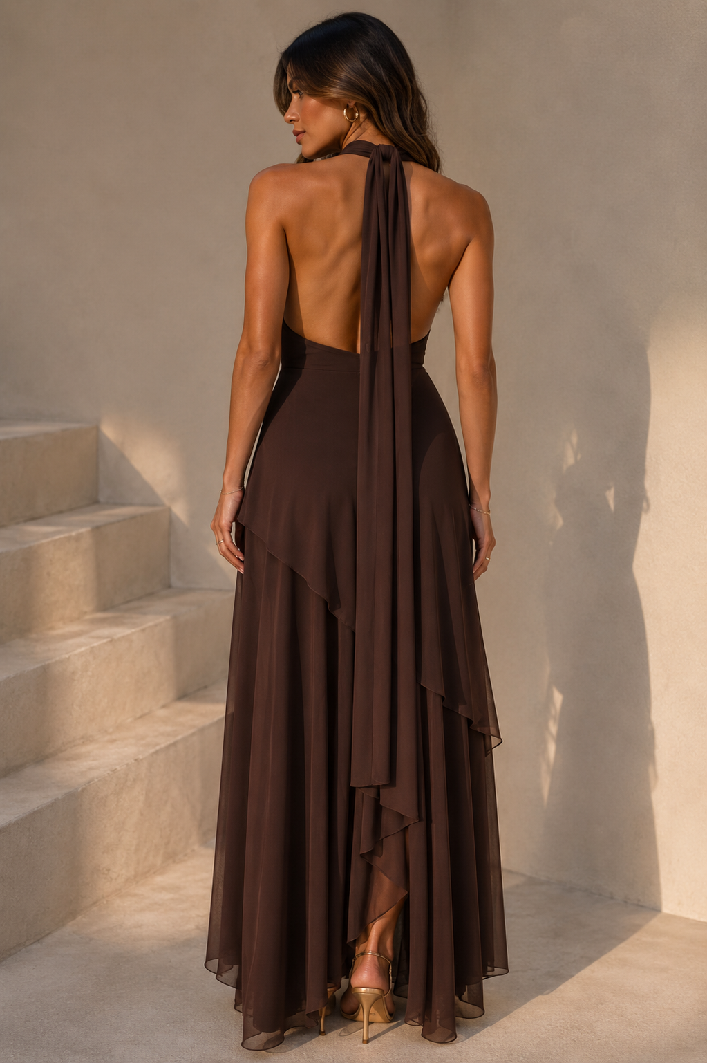 Zyra Mesh Maxi Dress