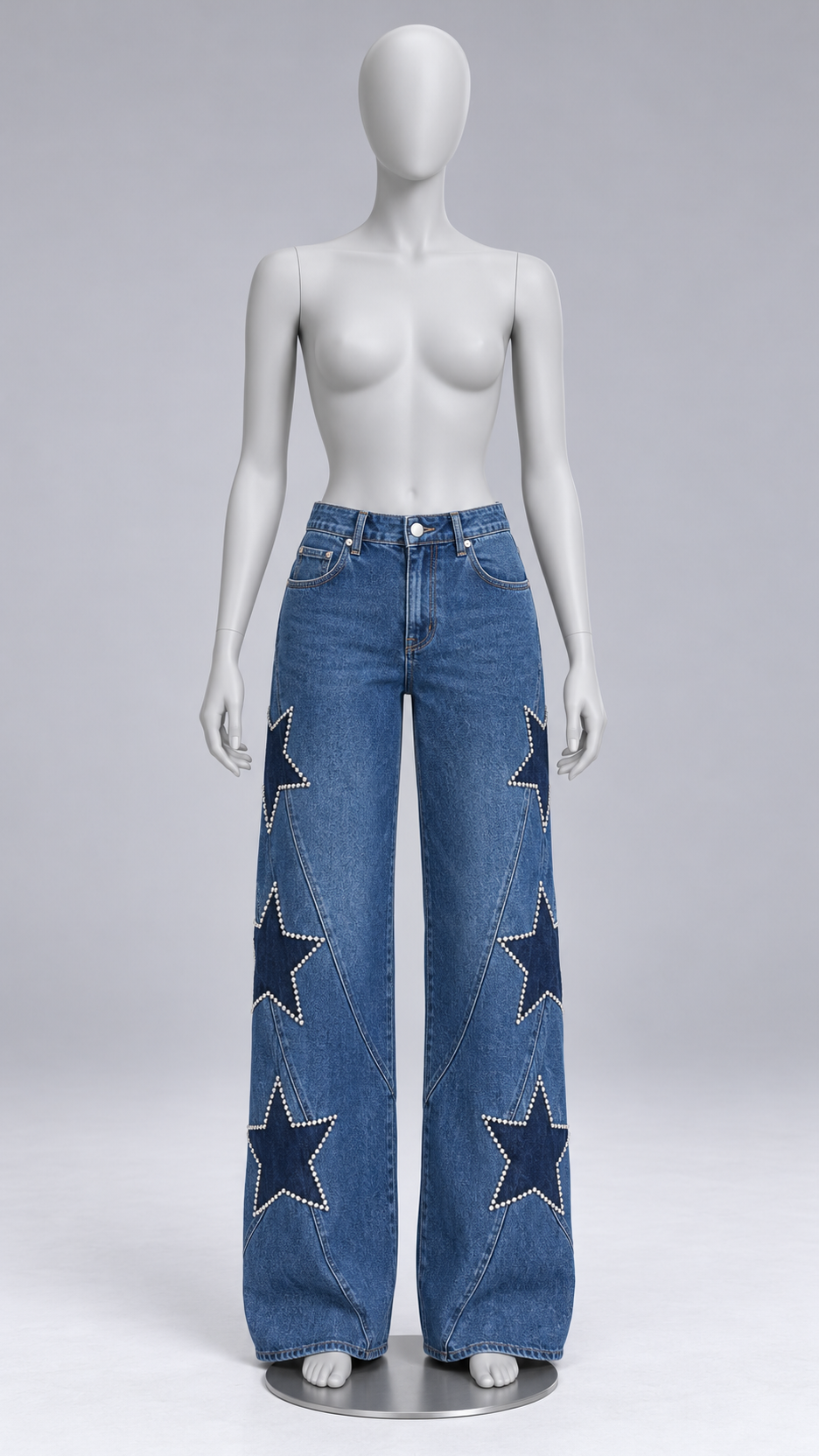 Astra Constellation Jeans — Dark Blue mannequin front