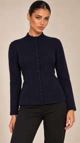 Ophelia Covered-Button Cardigan