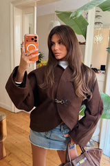 Dark Brown Basic Jacket