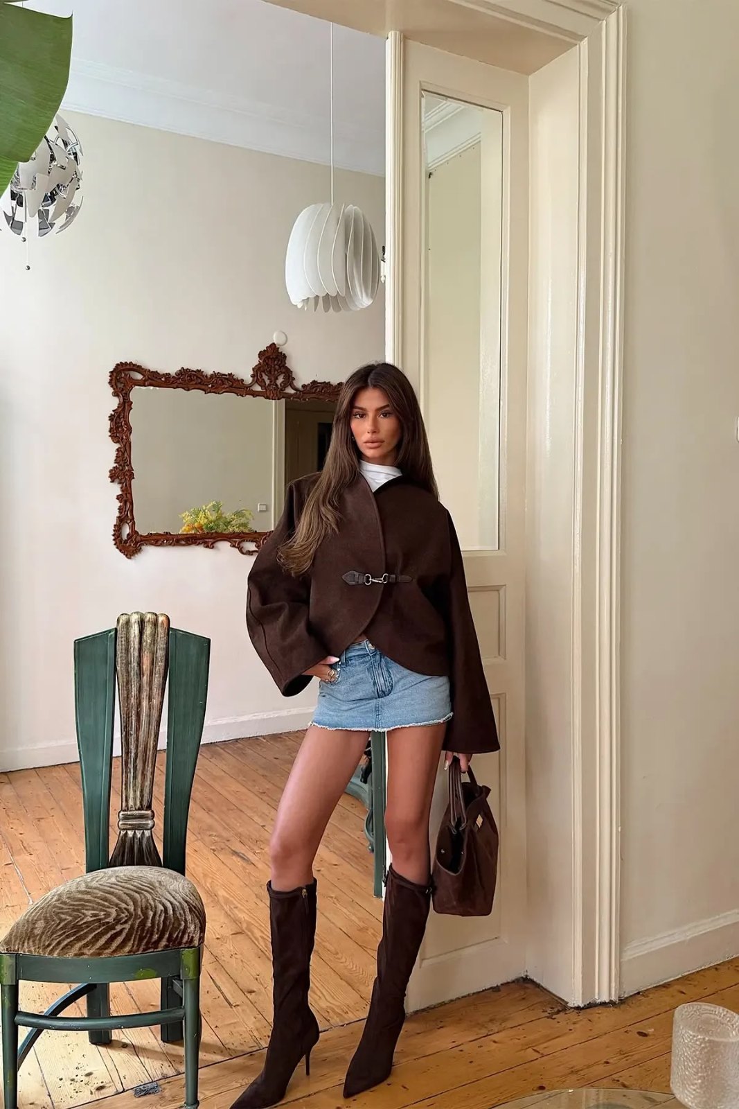 Dark Brown Basic Jacket — Dark Brown