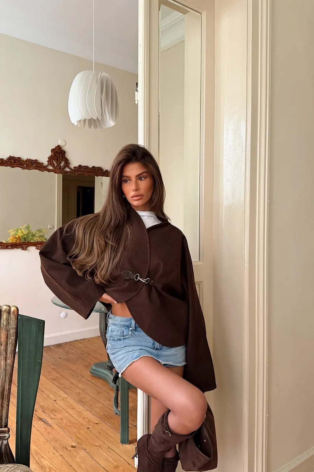 Dark Brown Basic Jacket — Dark Brown