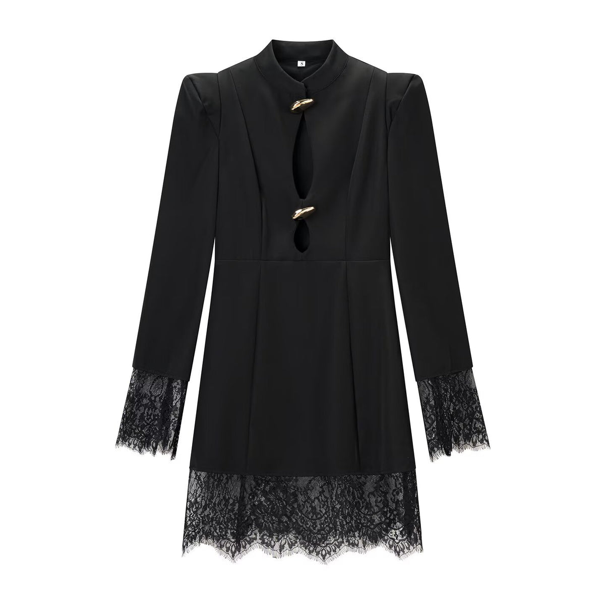 Delphine Keyhole Lace Dress