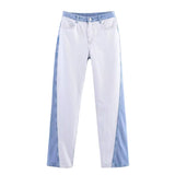 Dual Denim Panel Jeans