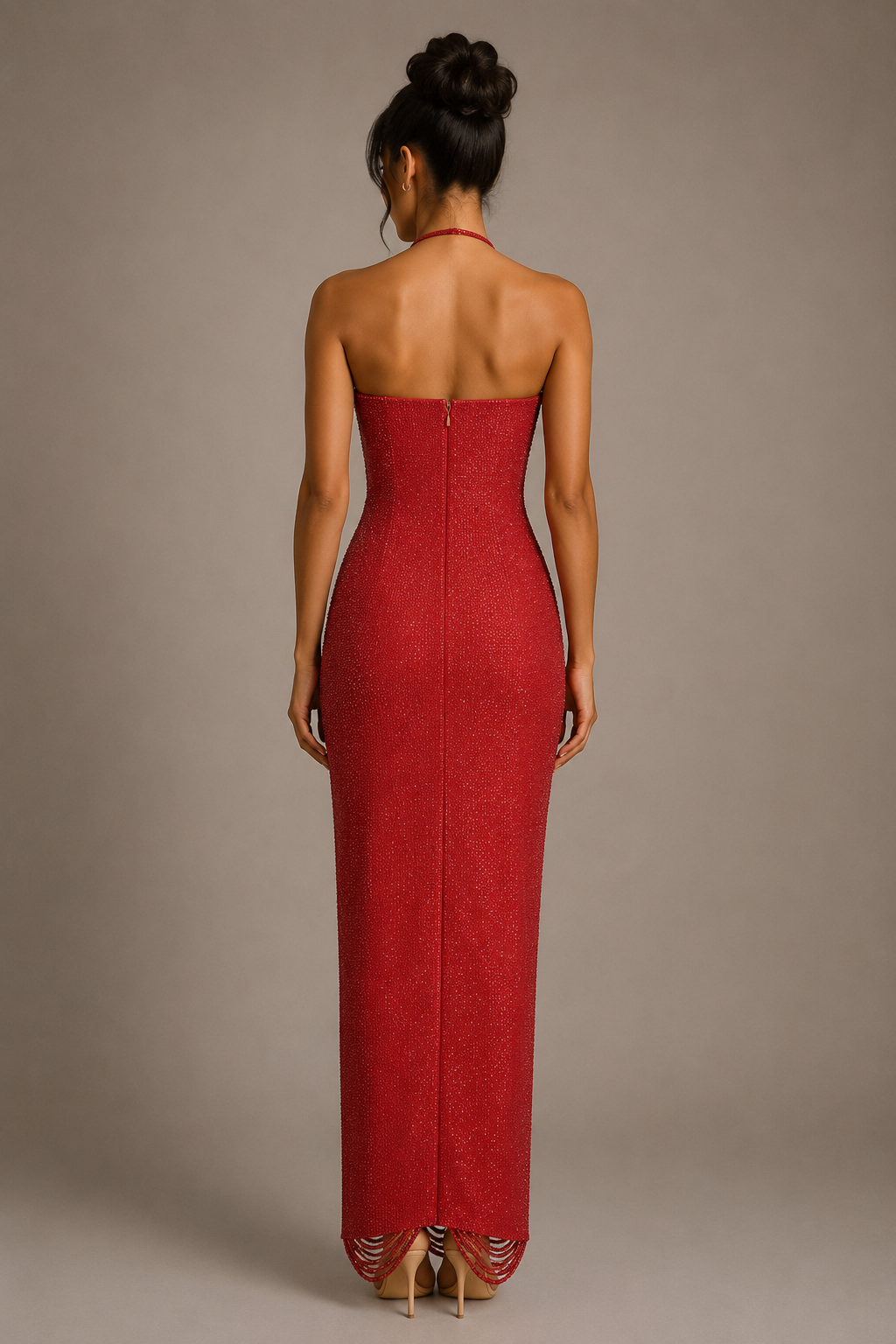 Velmira Tassel Maxi Dress