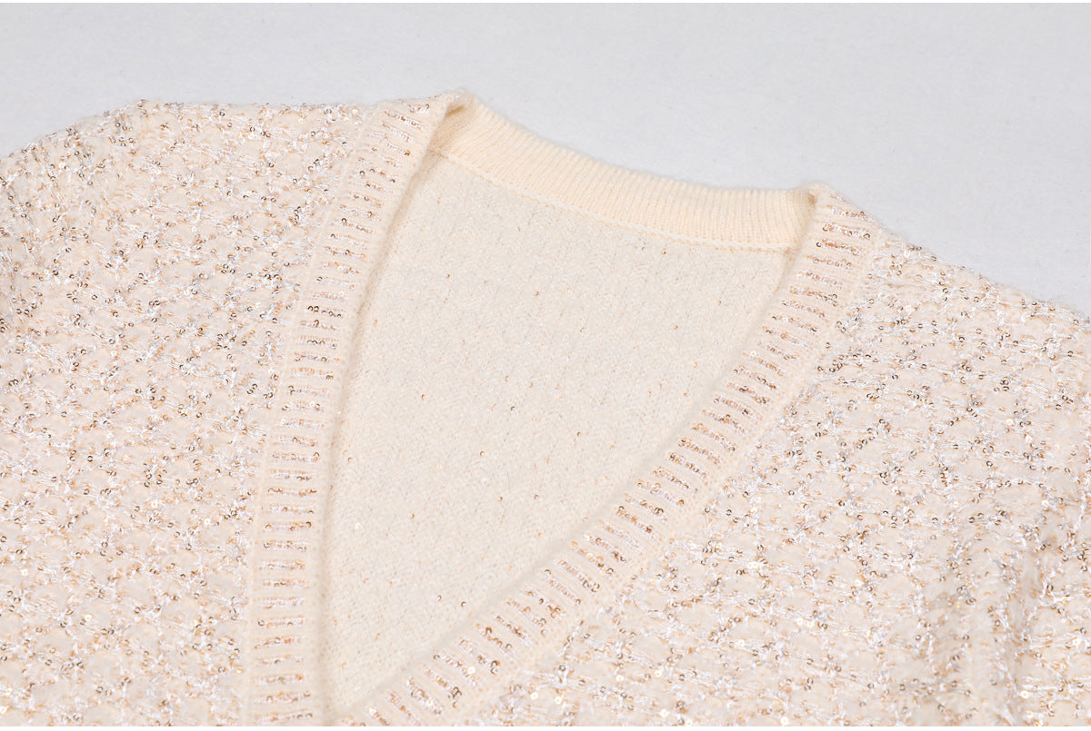 Elodie Sequin Knit Cardigan