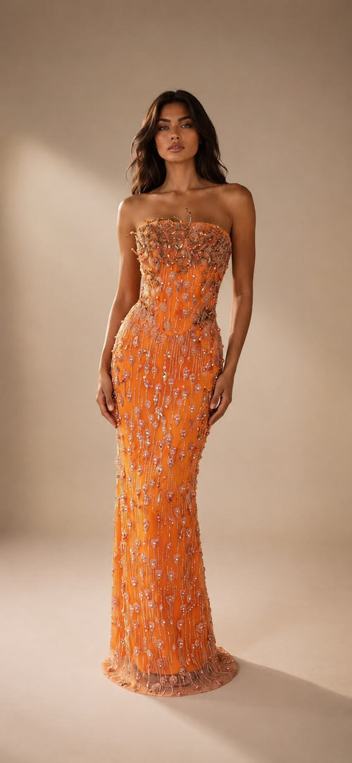 Elysienne Crystal Evening Gown