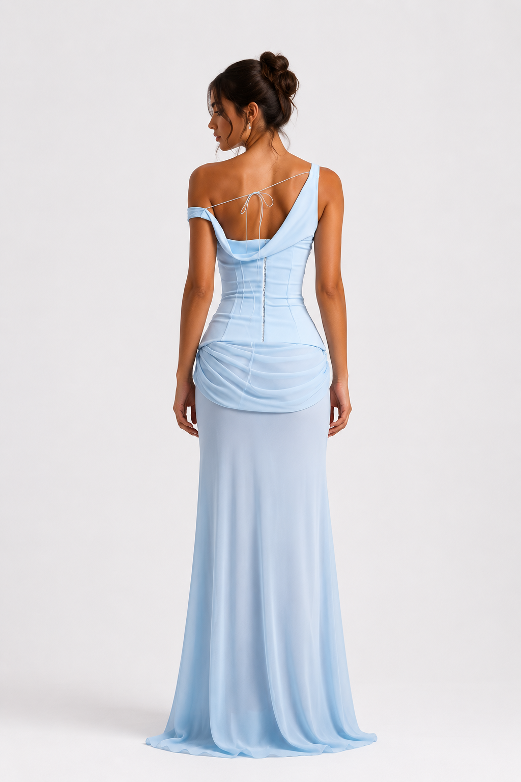 Ethereal Sculpt Mesh Dress