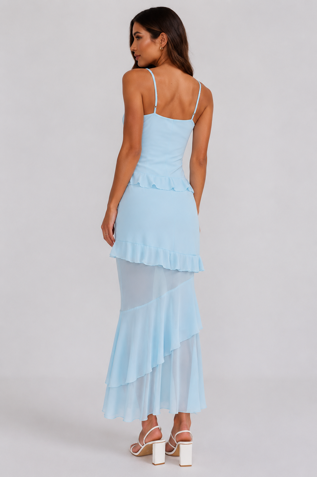 Elise Ruffle Maxi Dress