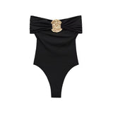 Gold metal bodysuit