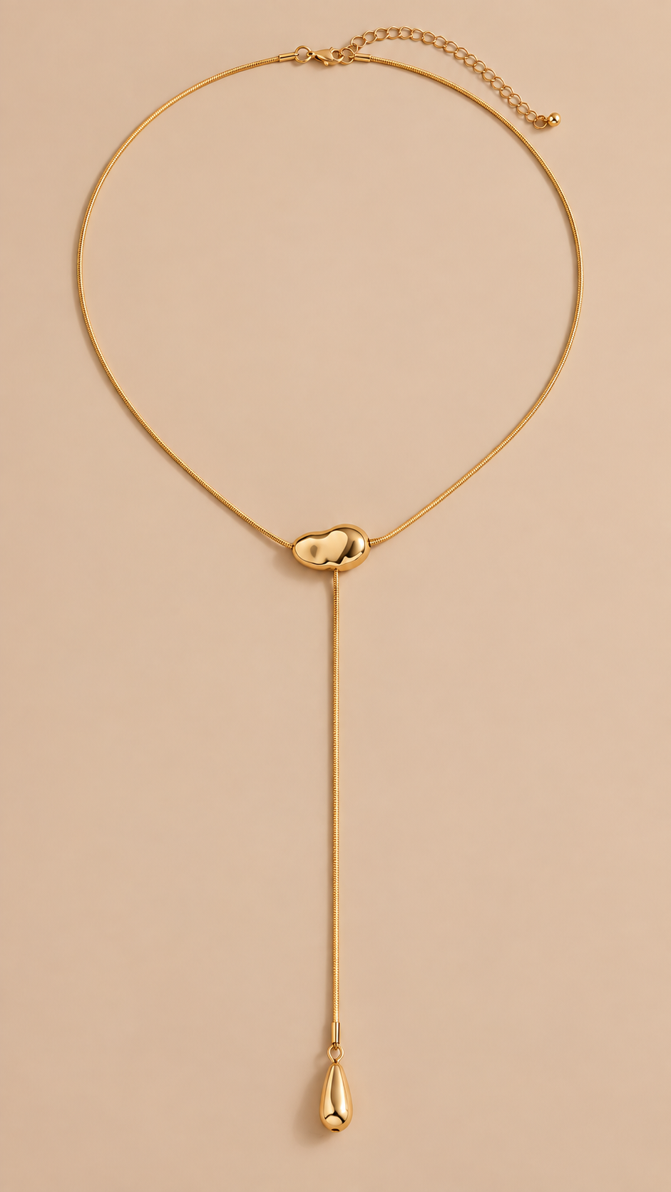 Sable Lariat Drop Necklace — Gold product only
