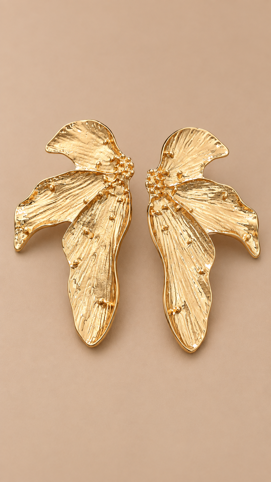 Fleur Leaf Drop Earrings — Gold product only