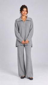 Elettra Half-Zip Knit Set