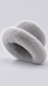 Liliane Mink-Brim Bucket Hat