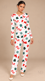 Marlowe Candy-Cane Pajama Set