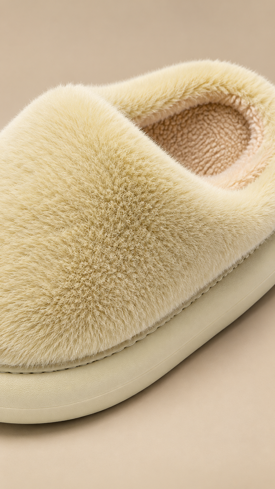 Delphine Cloud Slipper — Green shoe detail