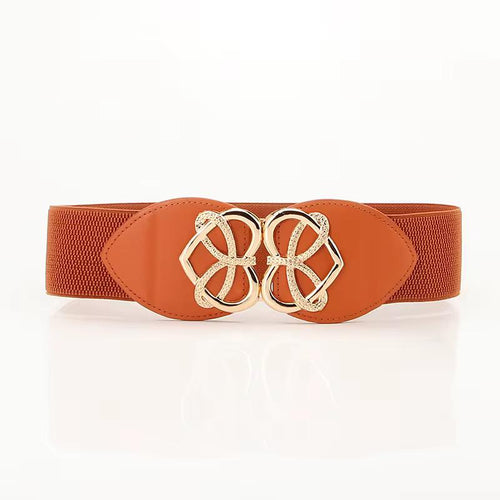 Heart Shaped Buckle Elastic Belt