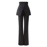 High-Waist Split Flare Pants