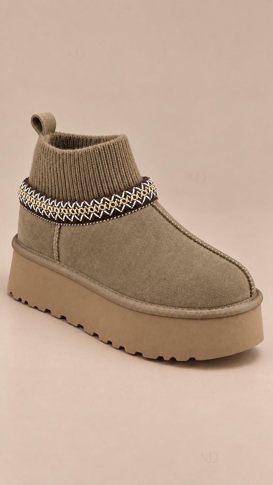 Sierra Platform Snow Boots — khaki product closed