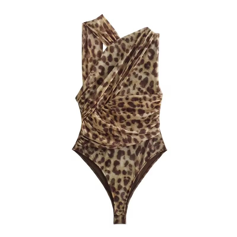Bodysuit me print leopard