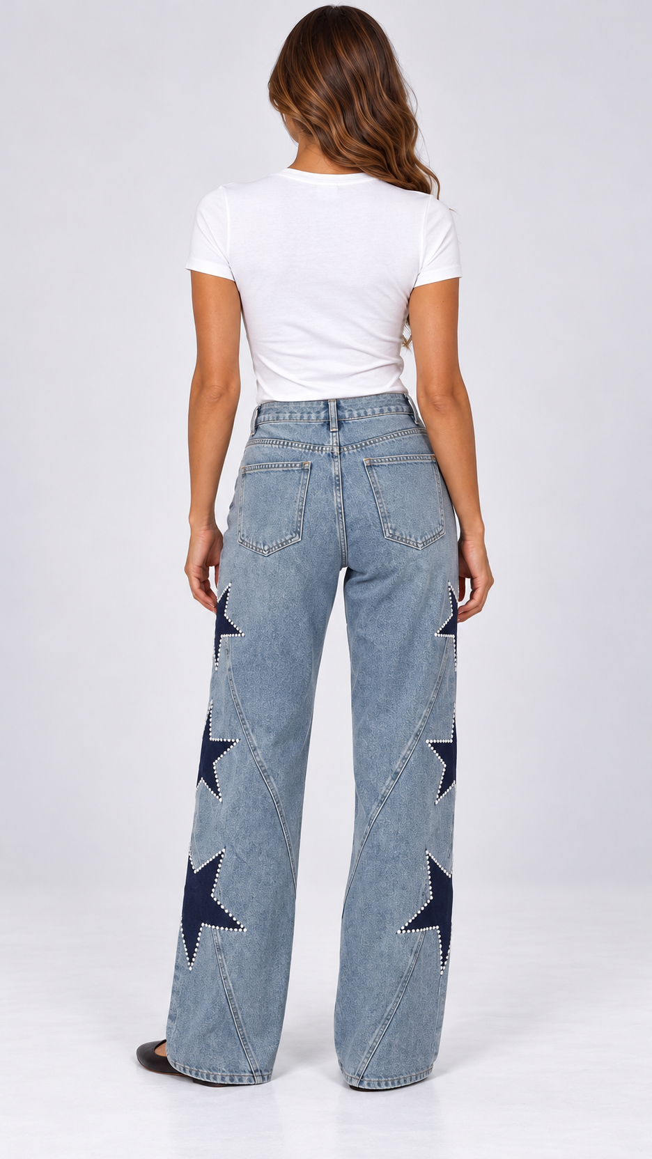 Astra Constellation Jeans — light blue model back