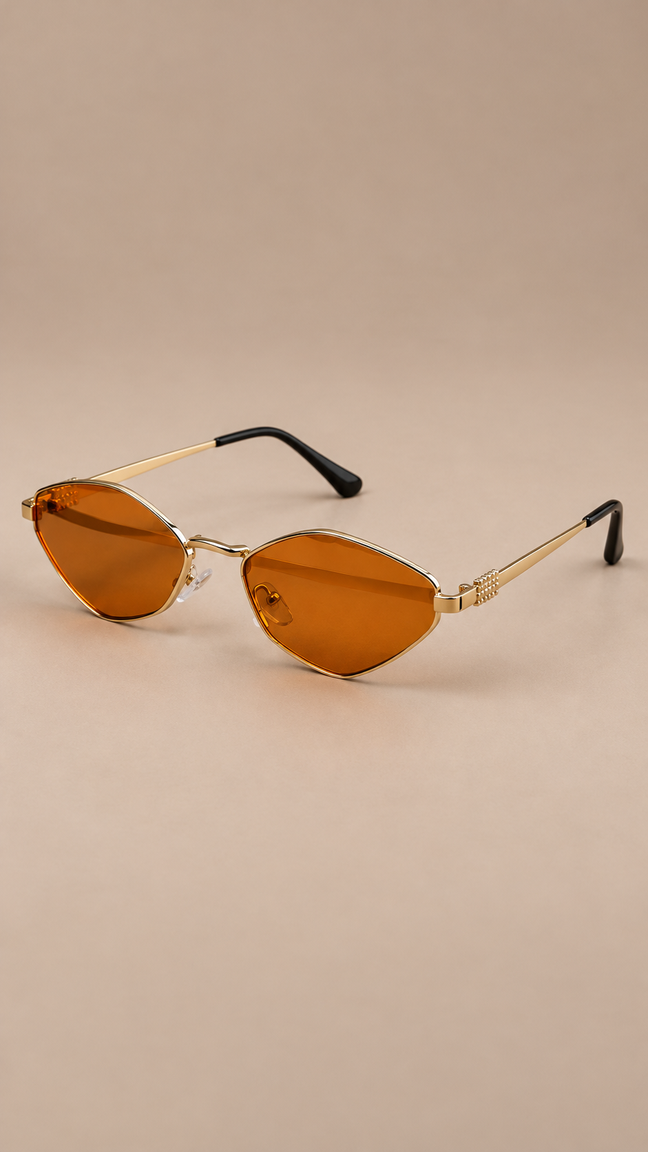 Perpetua Diamond Sunglasses — light brown product only