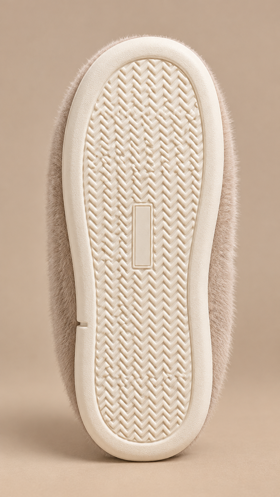 Lucienne Quilt-Collar Slipper — Light coffee shoe sole