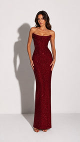 Lumiera Diamond Backless Gown