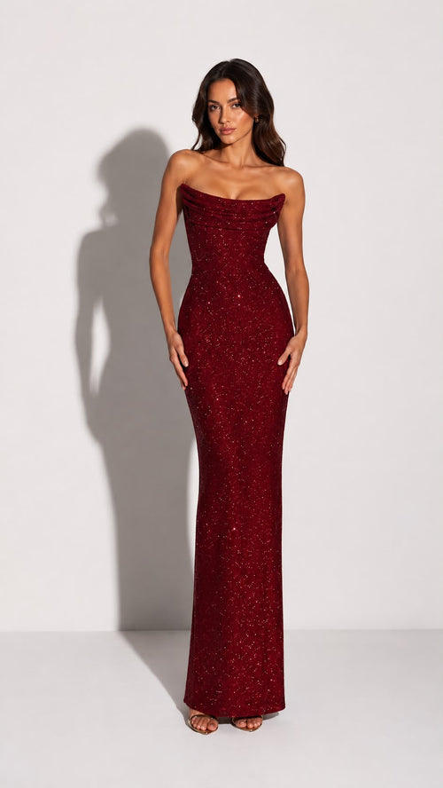 Lumiera Diamond Backless Gown