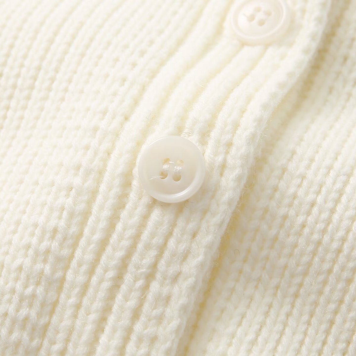 Ribbed Short-Sleeve Knit Cardigan