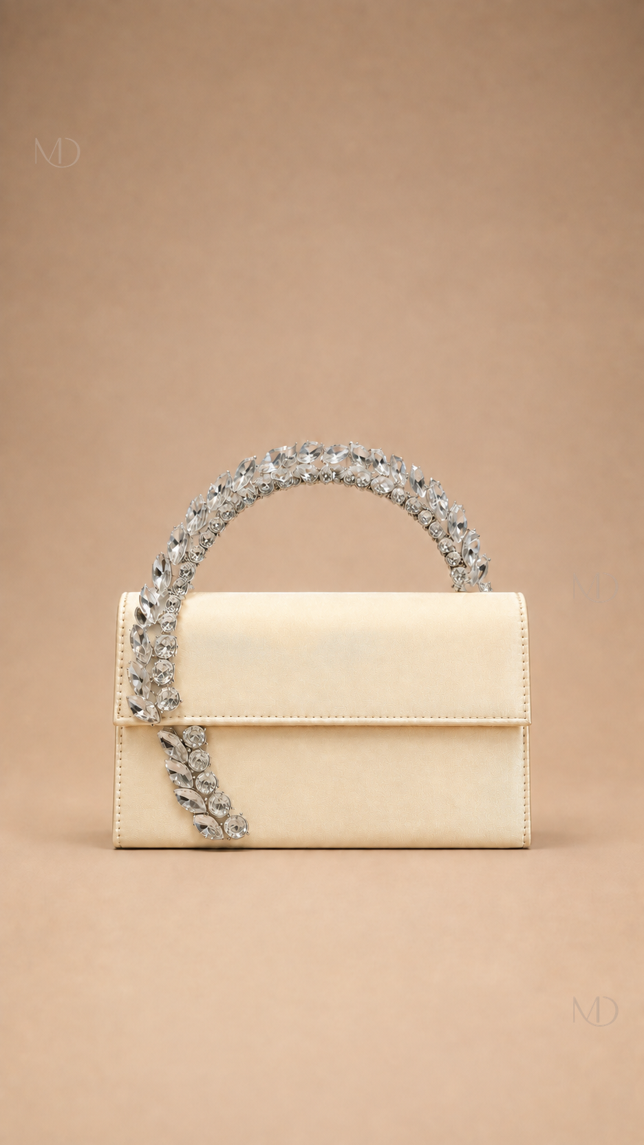 Astrid Crystal Evening Bag apricot product view