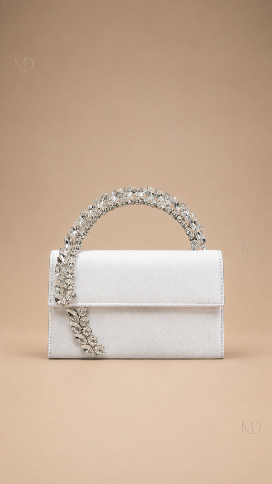 Astrid Crystal Evening Bag white product view
