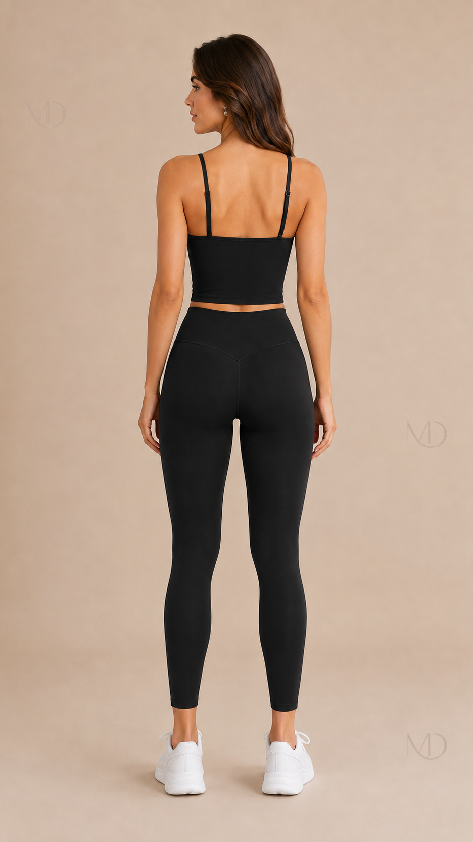 Nova Brushed Yoga Set black back