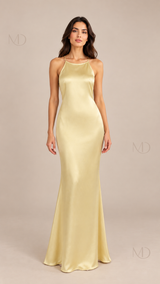 Odette Backless Halter Maxi Dress