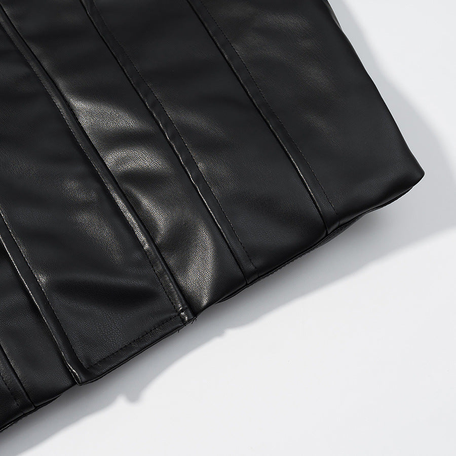 Noa Cropped Leather Jacket