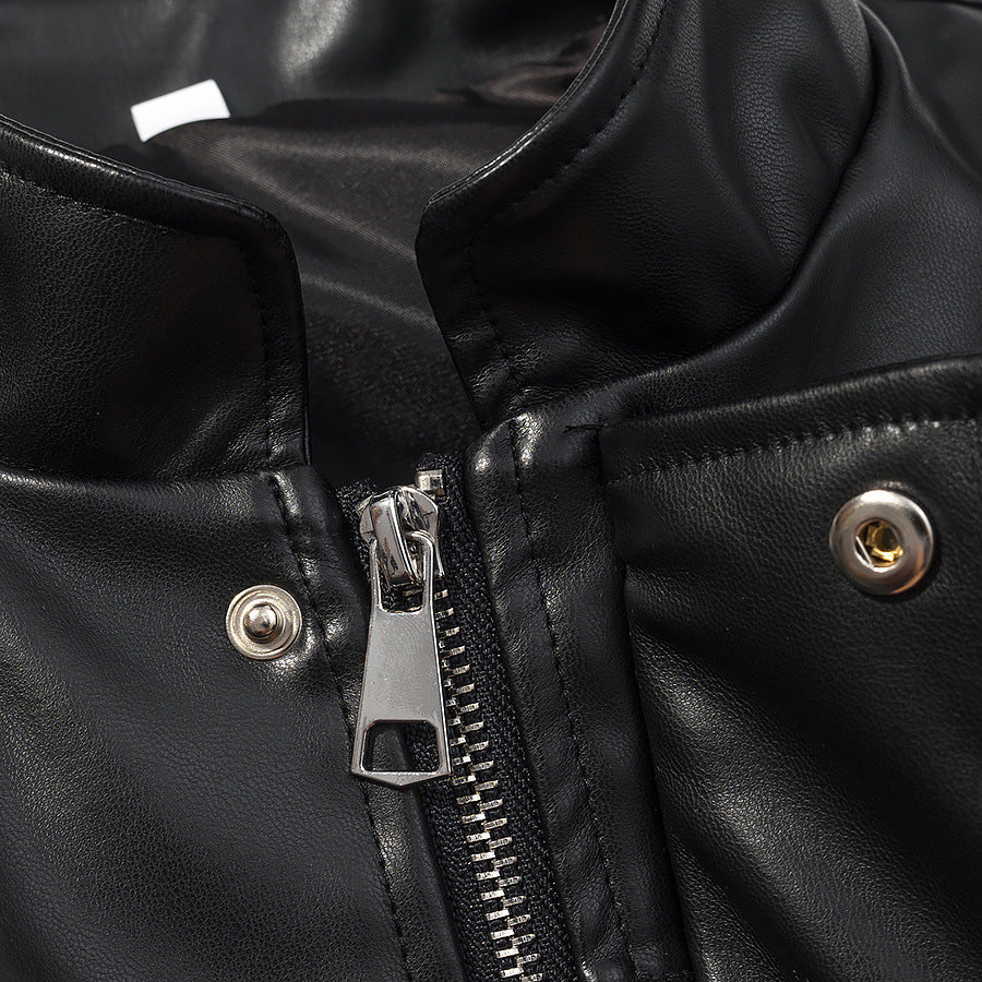 Noa Cropped Leather Jacket
