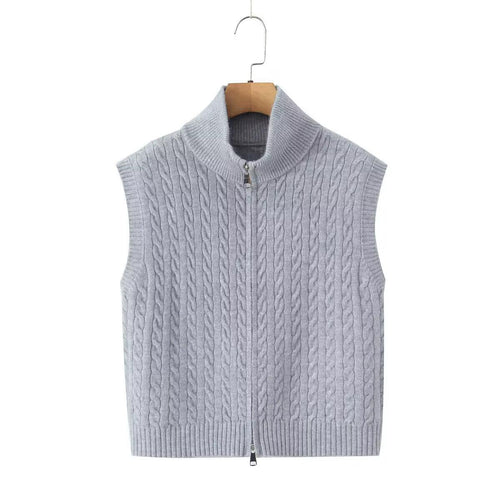 Nordic Cable Zip Vest