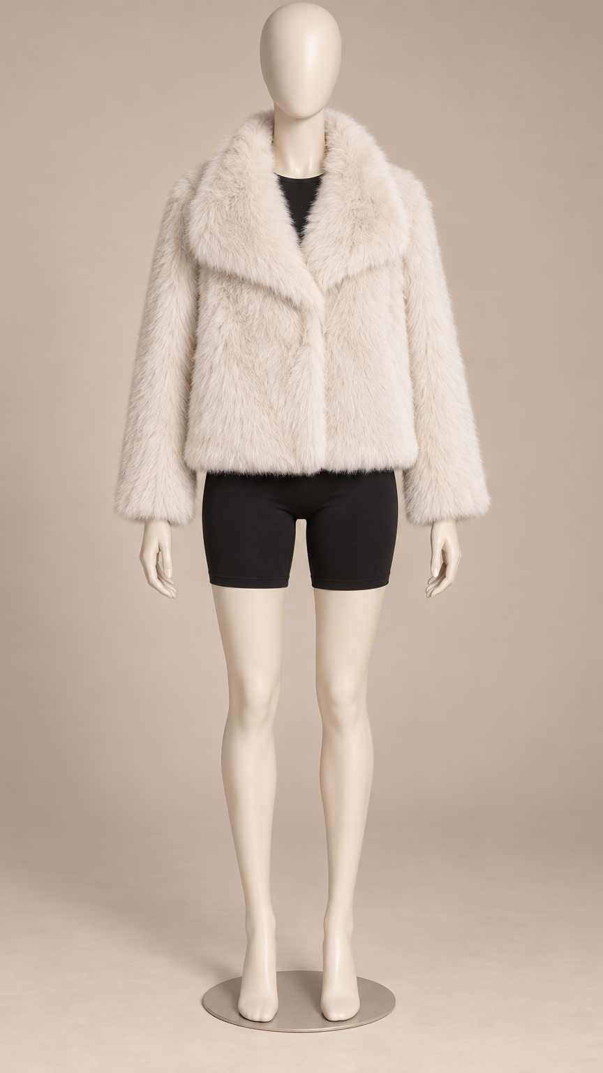 Josette Lapel Jacket — Off-white mannequin front