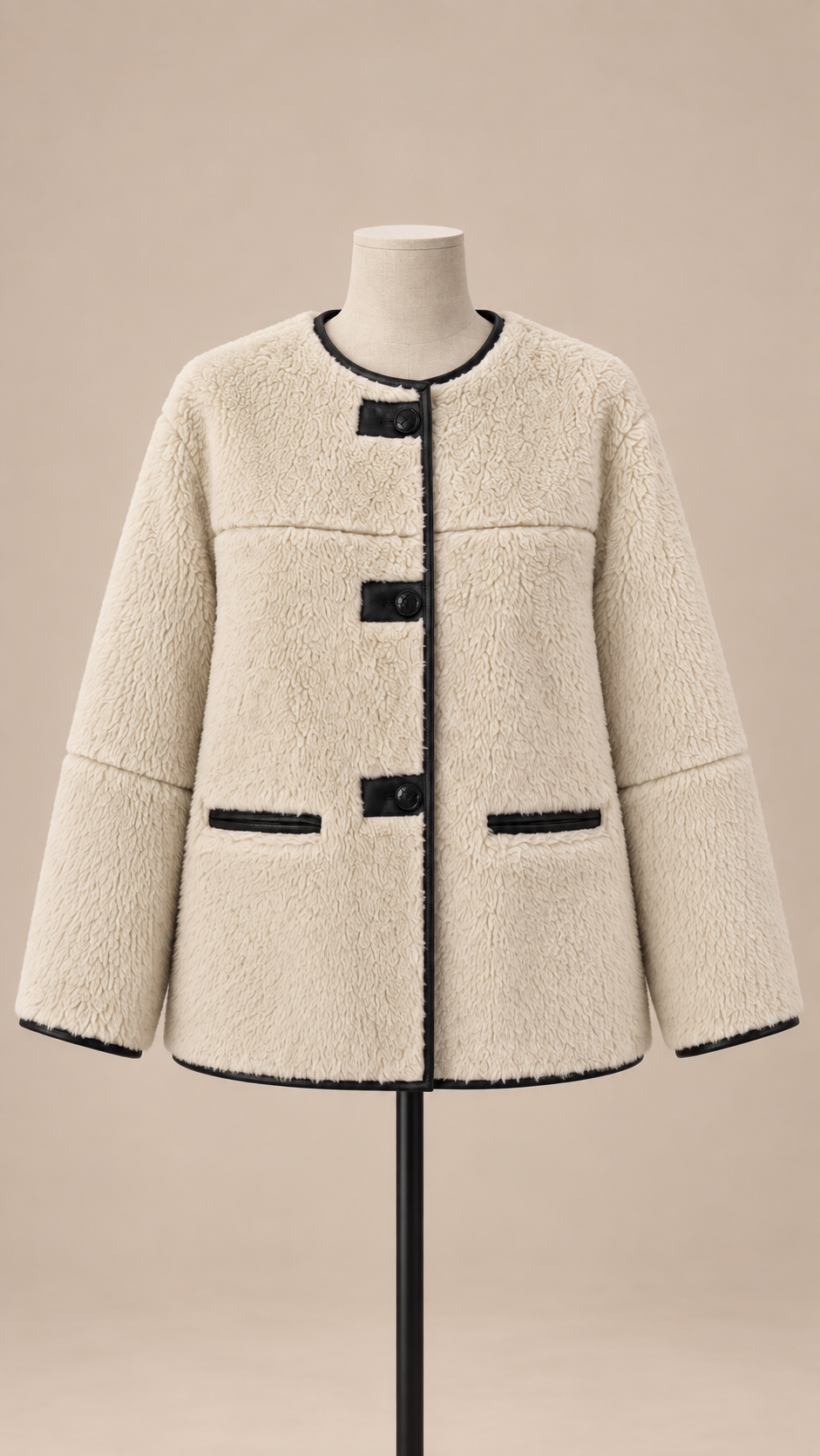 Cordelia Borg Jacket — Off-white mannequin front
