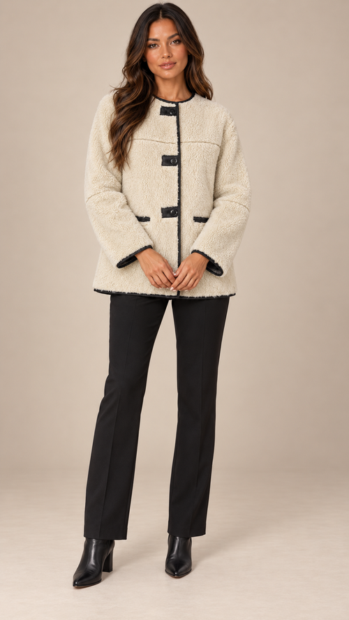 Cordelia Borg Jacket — Off-white model front