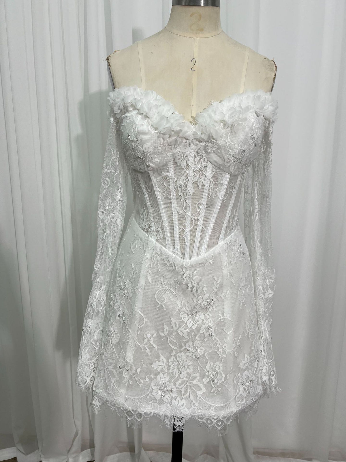 Lace Corset Mini Dress