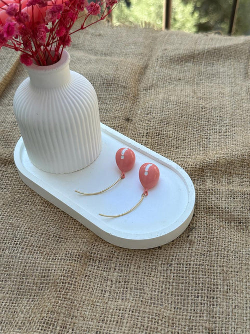 Pink Balloon Earrings