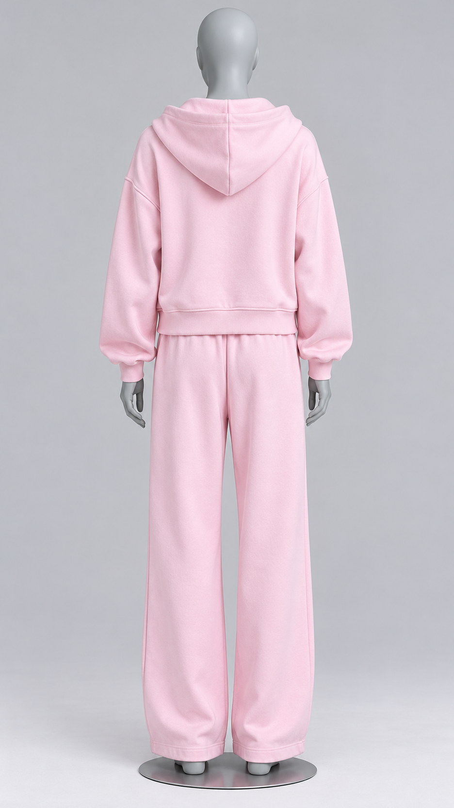 Rozalia Zip-Hoodie Set — Pink mannequin back