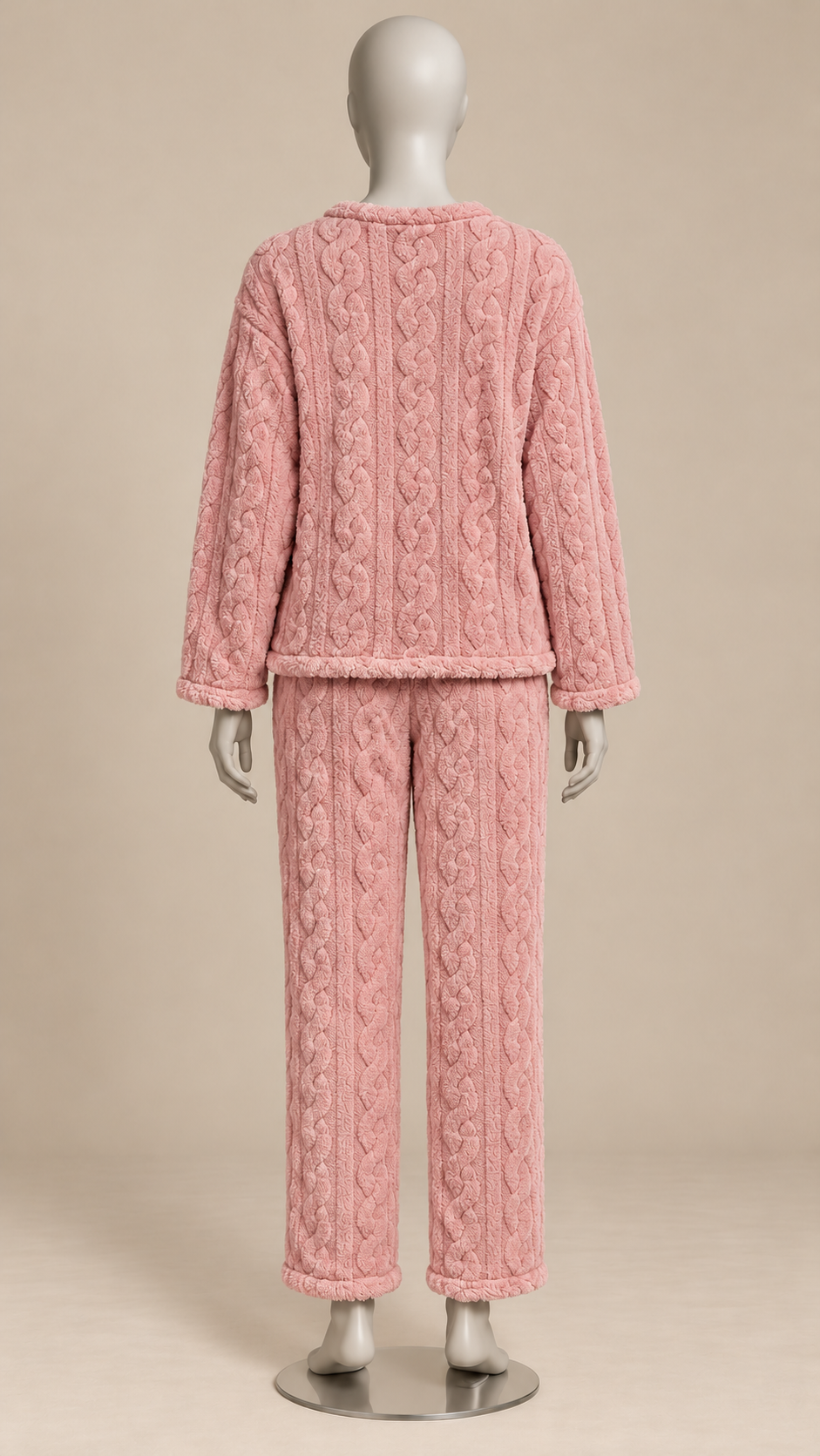 Philippa Bear-Patch Set — Pink mannequin back