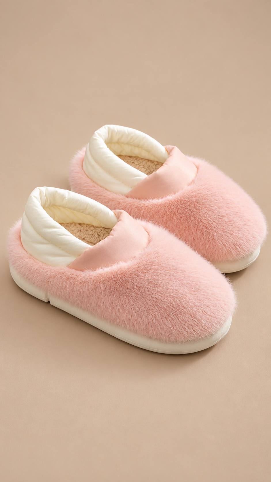 Lucienne Quilt-Collar Slipper — Pink product only