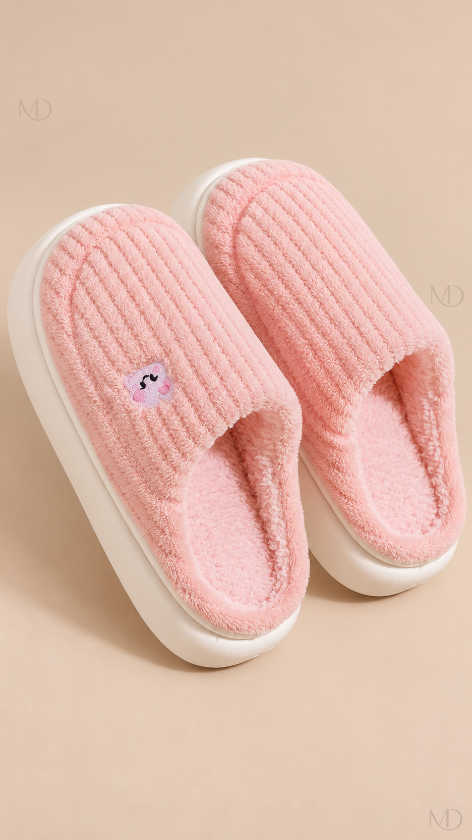 Mirren Corduroy Slippers — Pink product only