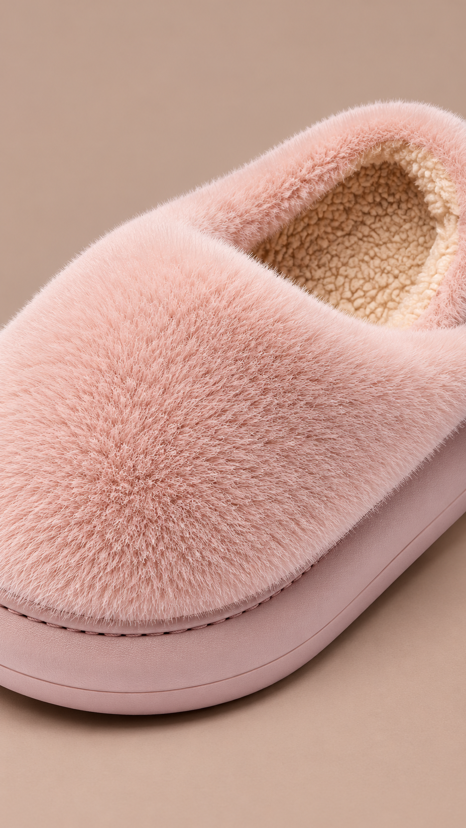 Delphine Cloud Slipper — Pink shoe detail