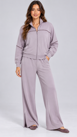 Henna Split-Hem Lounge Set