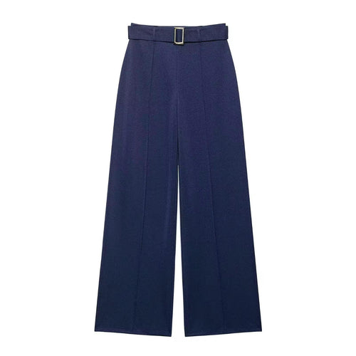Ribbed Blue Bukser